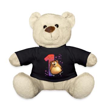 1. Anniversaire 2 ans Ours - Nounours - noir - Devant