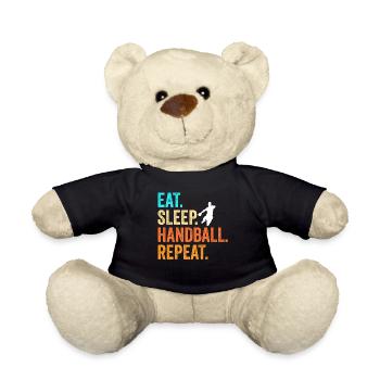 Cadeau de tournoi de handball - Nounours - noir - Devant