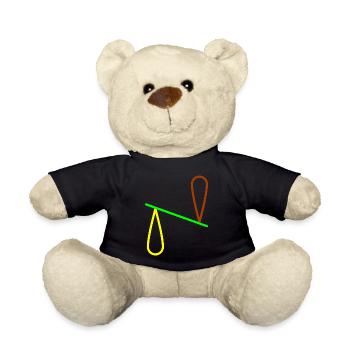 Geometrische Formen und Formen von Kibs - Teddy - Schwarz - Vorne