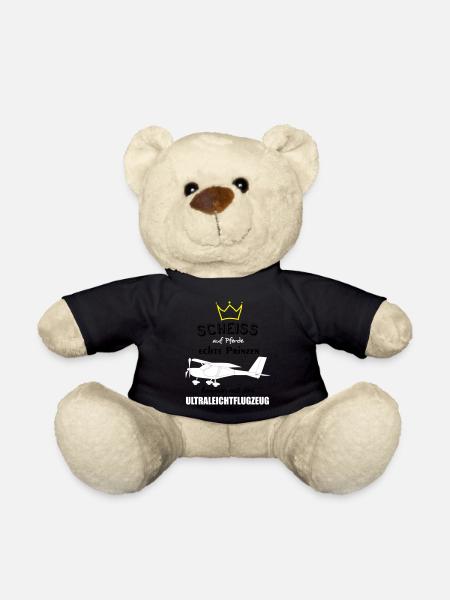 a22 Flugzeug Pilot Flieger Ultraleichtflugzeug UL - Teddy - Schwarz