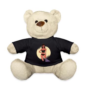 Sexy Frau im Urlaub Sonnen Sexy Girl - Teddy - Schwarz - Vorne