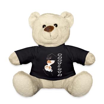 Bartista Barista Bart Kaffee Coffein Geschenk - Teddy - Schwarz - Vorne