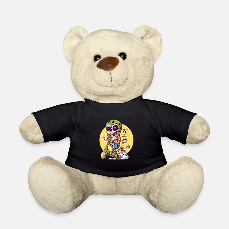Skull Tretroller - Teddy - Schwarz