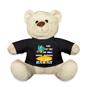 Hawaii Honolulu Hawaiian Geschenk - Teddy - Schwarz - Vorne