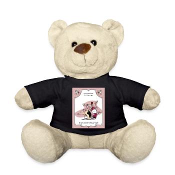 L'Amour for wine lovers - Teddy Bear - black - Front