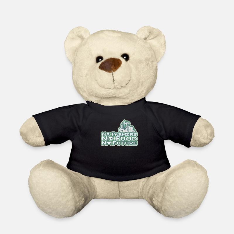 No Farmers No Food No Future Traktor - Teddy - Schwarz