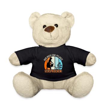 Vintage Garten Spruch Schrebergarten Spruch - Teddy - Schwarz - Vorne