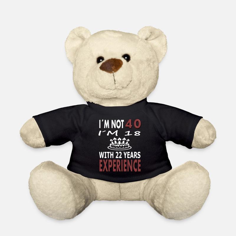 40 Jahre alt 40 Jährige 40. Geburtstag Geschenk - Teddy - Schwarz