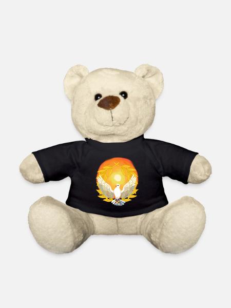Lumière du soleil Colombe Dieu Jésus Paix Création - Nounours - noir