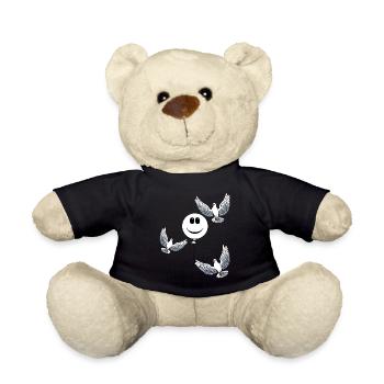 Heavenly Balloon Doves of Peace Doves Peace - Teddy Bear - black - Front