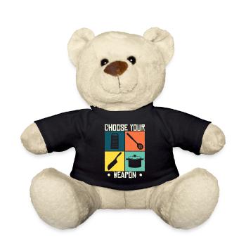Cooking Culinary art kitchen Hobby chef - Teddy Bear - black - Front