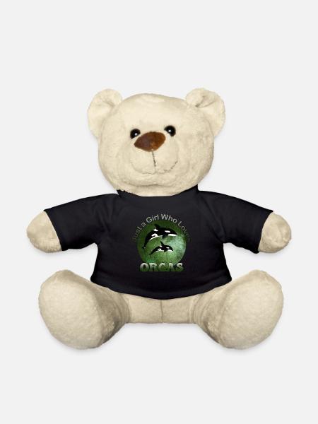 Orca Wal Killer Wal Kostüm für Frauen Mädchen - Teddy - Schwarz