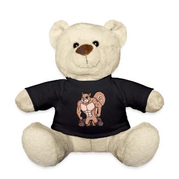 Écureuils avec muscles - Nounours - noir - Devant