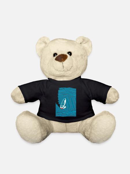 Windsurfer Windsurfen Welle - Teddy - Schwarz