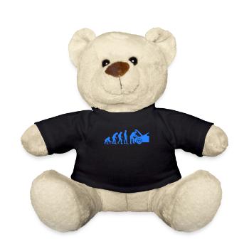 Tuning Evolution Car Tuner Gift Monkey Human - Teddy Bear - black - Front