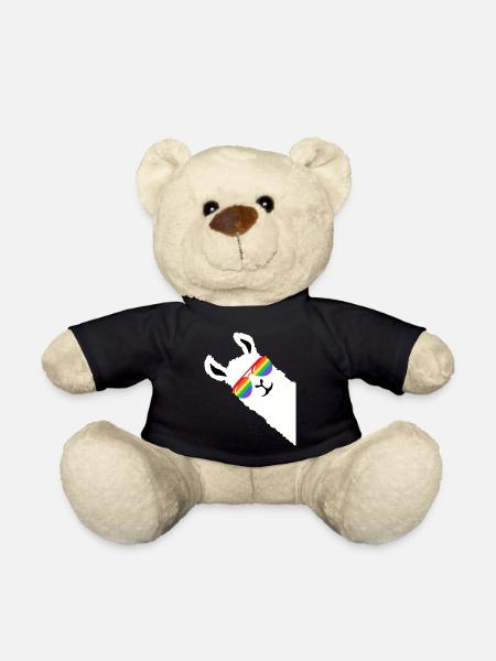 Arc-en-ciel LGBT Lama Gay Pride Alpaga - Nounours - noir