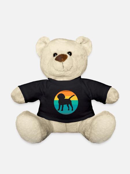Chien Beagles Vintage Retro Beagle - Nounours - noir