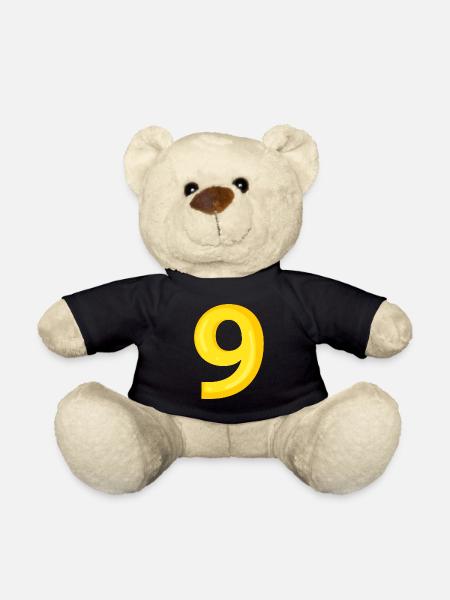 9 gelb - Teddy - Schwarz
