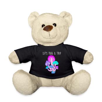 Lets take a trip LSD Acid Pilze Party Drogen - Teddy - Schwarz - Vorne