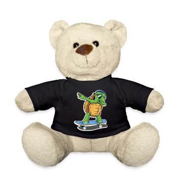 tortue skating tortue de mer skateboard - Nounours - noir - Devant