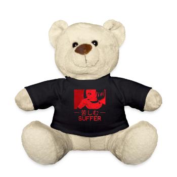 Suffer Goth Anime Girl Waifu Japanese Manga Gothic - Nounours - noir - Devant