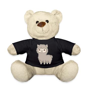 Alpaca - Teddy Bear - black - Front