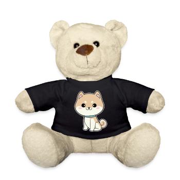 Shiba Inu - Teddy Bear - black - Front