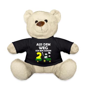 Aus Dem Weg Ich Bin 2 Jahre 2. Geburtstag Jungen - Teddy - Schwarz - Vorne