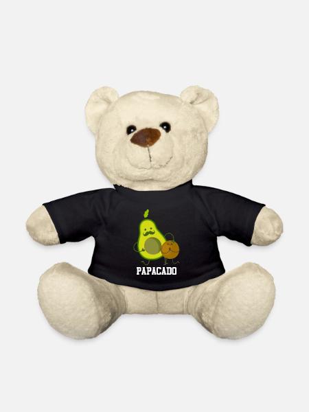 Papacado mit Sohn Tochter werdende Eltern - Teddy - Schwarz