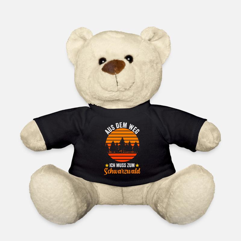 Aus dem Weg ich muss zum Schwarzwald - Teddy - Schwarz