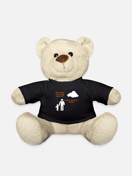 Linux Server Witz Informatiker Humor Software - Teddy - Schwarz