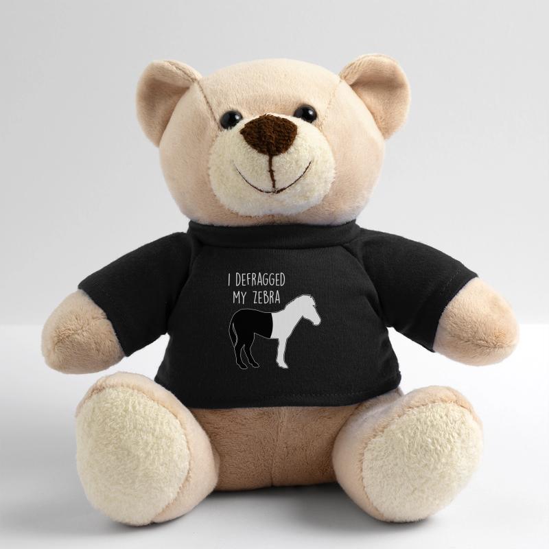 I defragged my Zebra Coder Informatiker Hacker Teddy