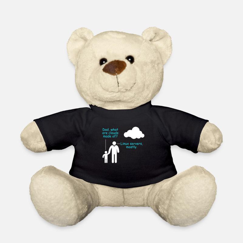 Coder Software Entwickler Witz Cloud Linux Server - Teddy - Schwarz