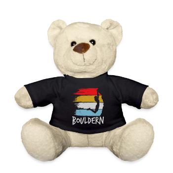 Bouldering Vintage Climbing Hall Boulder - Teddy Bear - black - Front