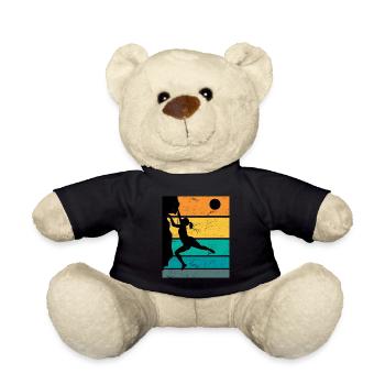 Retro Boulder Felsklettern Freiklettern - Teddy - Schwarz - Vorne