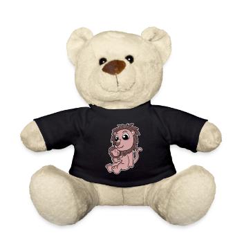 Lion famille - Lion avec bébé - Lion - Nounours - noir - Devant