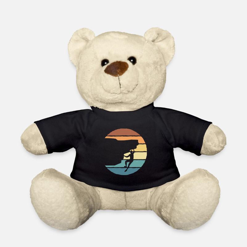 Felsklettern Boulder Klettern Kletterer - Teddy - Schwarz
