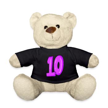 10 - Teddy Bear - black - Front