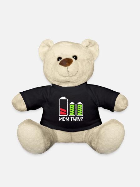 Energiegeladene Zwillinge Mama Zwillingsmutter - Teddy - Schwarz