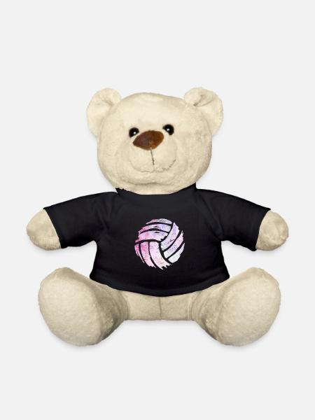 Volleyball Volleyball Volleyball Player - Teddy Bear - black