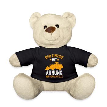 Radlader Baustelle Radladern Radladerfahrer - Teddy - Schwarz - Vorne