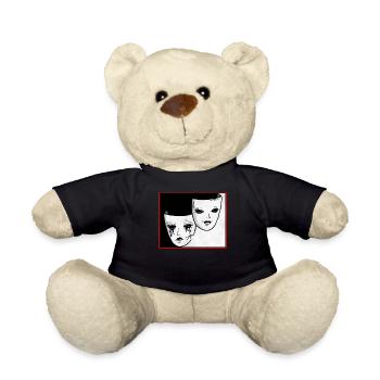 Theater Maske Soft Grunge Drama und Komödie Goth - Teddy - Schwarz - Vorne