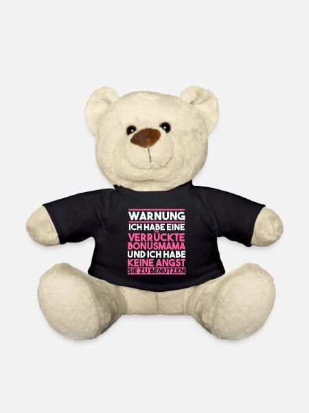 Verrückte Bonusmama - Teddy - Schwarz