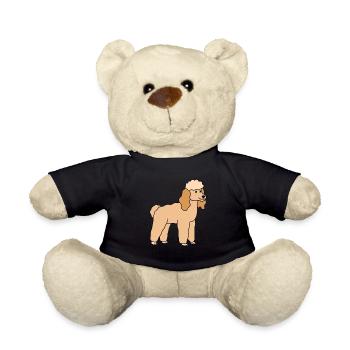 Poodle Dog Dog - Teddy Bear - black - Front