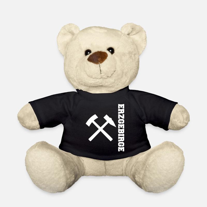 Erzgebirge Bergbau - Teddy - Schwarz