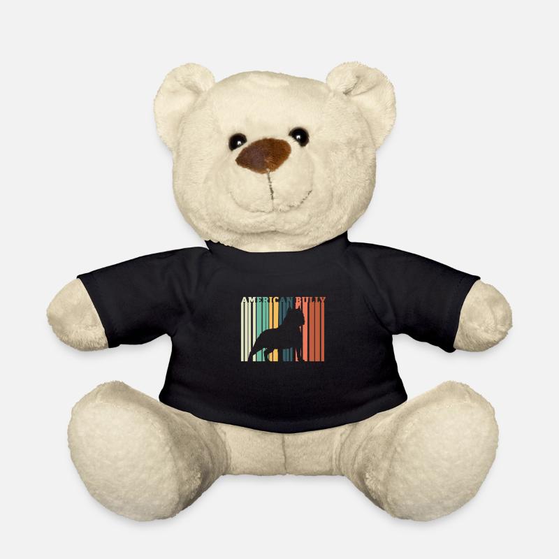 American Bully Pitbull Bulldog Gift - Teddy Bear - black