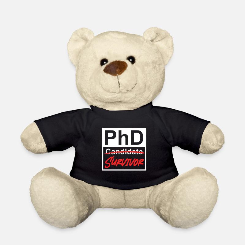 Doktorarbeit überlebt Phd Survivor Doktortitel - Teddy - Schwarz