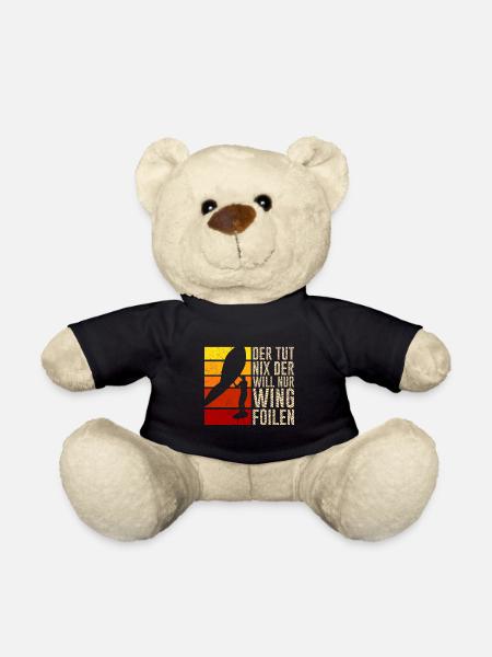 Der will nur Wing Foilen Wing Surf - Teddy - Schwarz