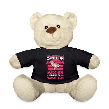 Wachtel Mädchen Wachteln - Teddy - Schwarz - Vorne