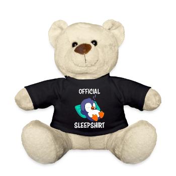 Penguin Sleep Shirt Official Sleep Shirt - Teddy Bear - black - Front